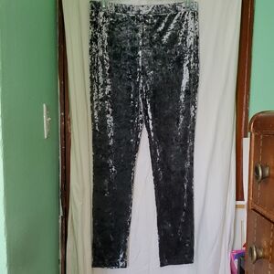 LOGO Velvet Velour Straight Leg Sweatpants